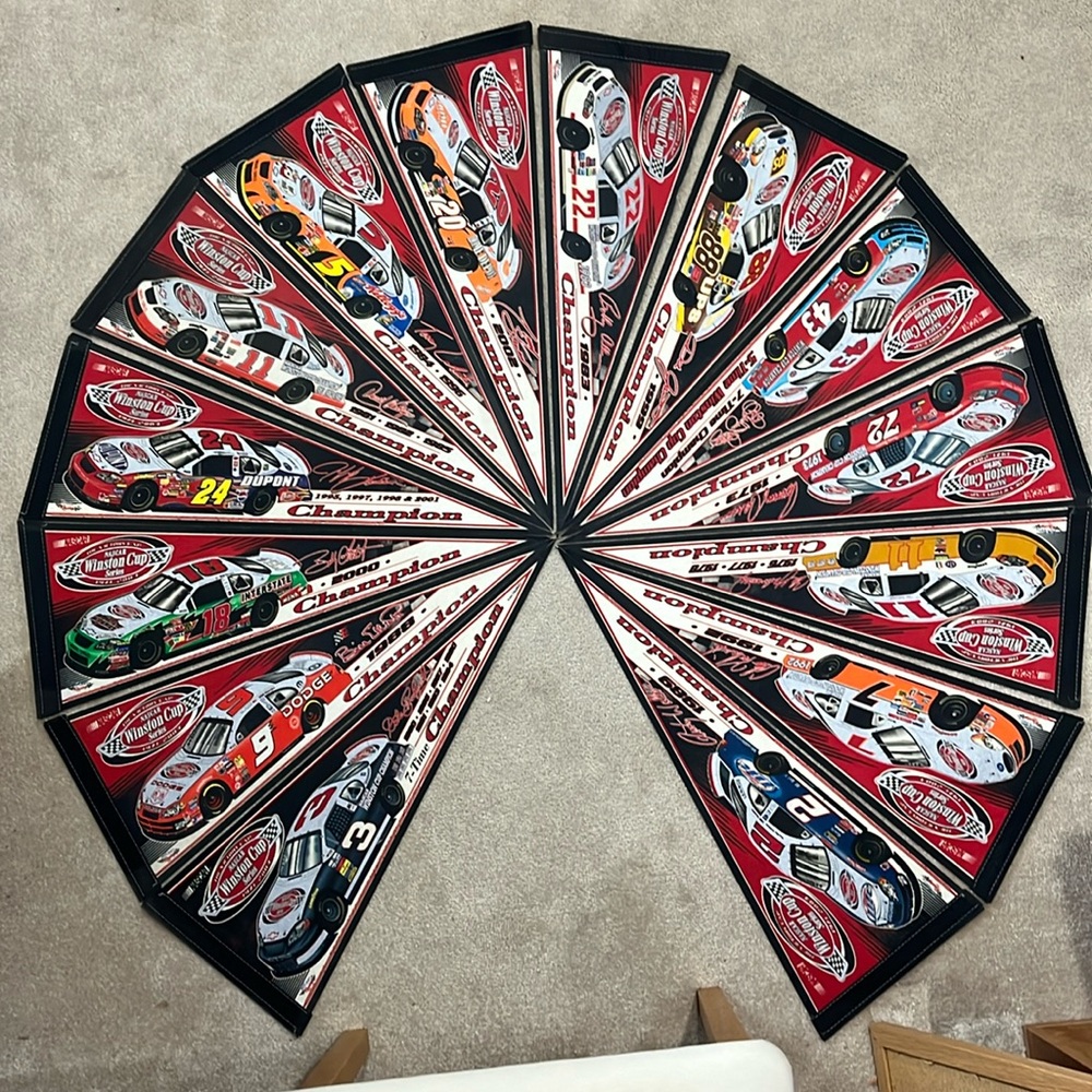 Collectible NASCAR Winston Cup Series banners RARE